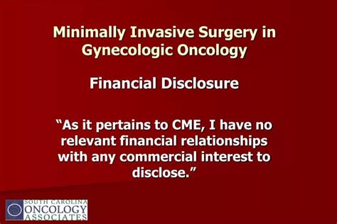 Ppt Minimally Invasive Surgery In Gynecologic Oncology Powerpoint