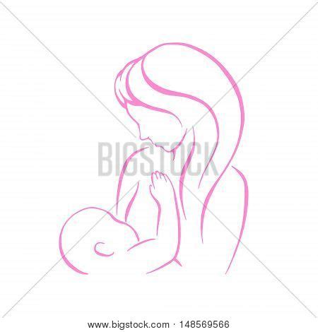 Breast Feeding Vector Vector Photo Free Trial Bigstock