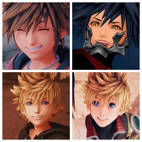 Sora Roxas Ventus And Vanitas Have Such Wonderful Smiles R