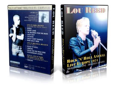 Lou Reed Compilation DVD Live Europe 1974 Proshot Live Show Recording