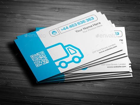 Transport Service Business Card Preview Visiting Card Design