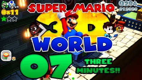 Super Mario 3D World Co-Op Playthrough EP 7 “THREE MINUTES!!” - YouTube