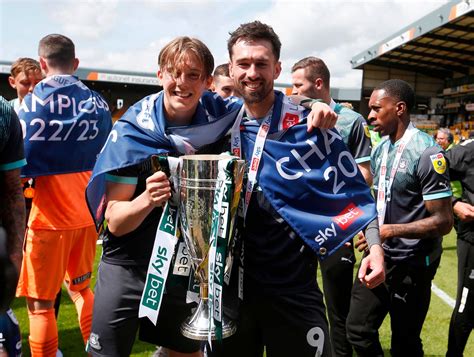 Plymouth Argyle Celebrate Being Crowned League One Champions Plymouth