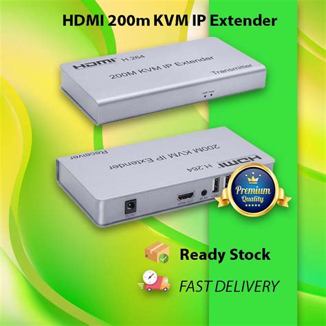 HDMI EXTENDER 200 METER KVM USB Extender Over Single Cat5e Cat6