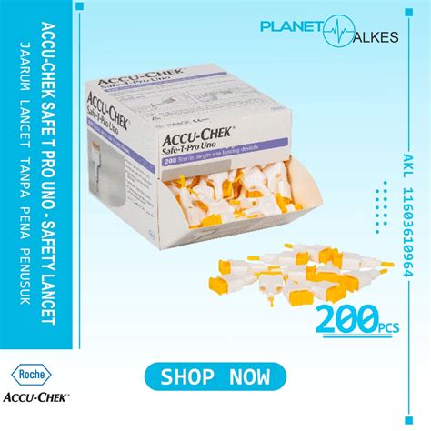 Jual Jarum Lancet Accu Chek Safe T Pro Uno Safety Lancet Accucheck Isi