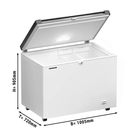 LIEBHERR Congélateur bahut 1005x720mm 266 litres couvercle inox