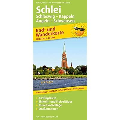 Rad Und Wanderkarte Schlei Schleswig Kappeln Angeln Schwansen