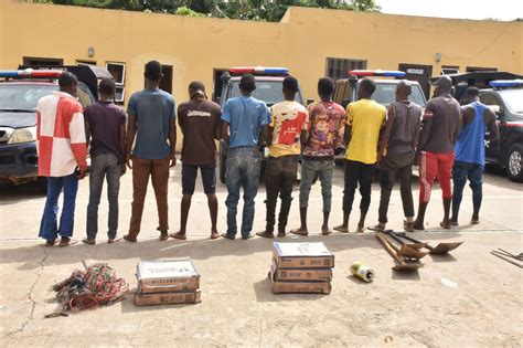 NSCDC Nabs 11 Suspects For Vandalism Illegal Mining In FCT