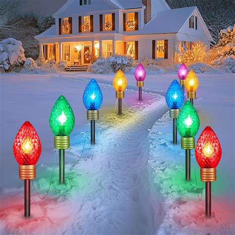 Brightown Strawberry Jumbo C Christmas Pathway Lights Outdoor Pack