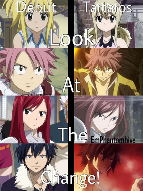 Look At The Change Between The Characters Debut And The Tartaros Arc I