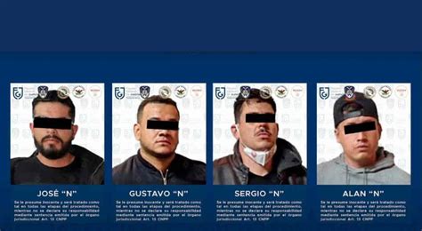 Ellos son integrantes de la célula delictiva del CJNG que operaba en