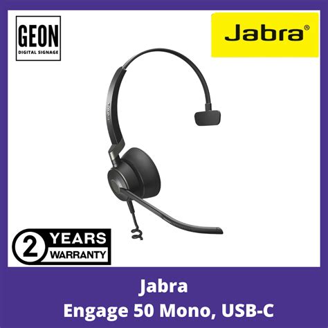 Jabra Engage 50 Mono Professional Digital Corded Headset Usb C Geon Asia