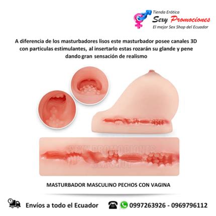 Masturbador Masculino Tetas Vagina Importadora Erótica Sex Shop