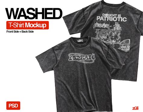 Free WASHED T Shirt Mockup Behance