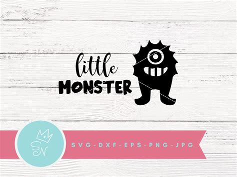 Little Monster SVG, Cute Monster, Monster Clipart, Monsters Party, New ...