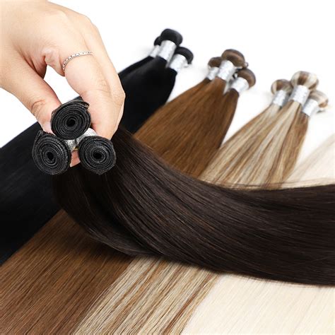 Double Drawn Genius Weft Russian Raw 100 Remy Hair Virgin 50g 60g 20