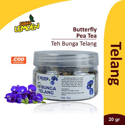 Jual Teh Bunga Telang Kering Butterfly Pea Tea 20 Gram By Suur Lemoen