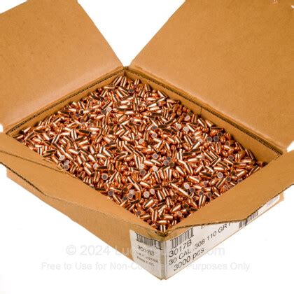 Bulk 30 Carbine Bullets For Sale 110 Grain FMJ Bullets In Stock By