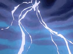 Anime Lightning Strike In Sky GIF | GIFDB.com