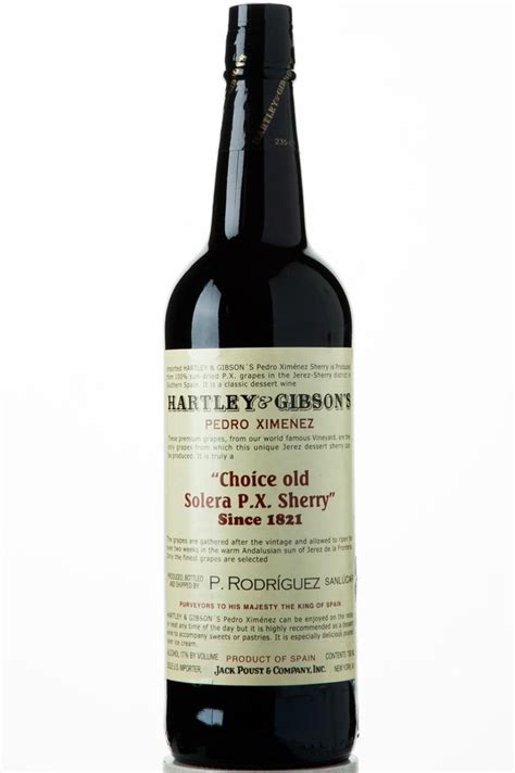 Hartley And Gibson Pedro Ximenez 750ml Hill Side Vineyards