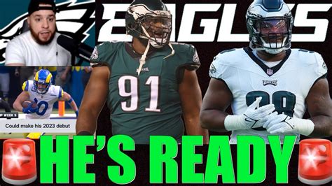 Fletcher Cox Out Vs Rams Jalen Carter Starting Nfl Calls Out Eagles