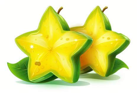 Premium Ai Image Vibrant Starfruit Clipart Captivating 32 Aspect Ratio