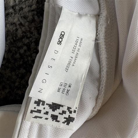 Asos Design White Bikini Top Size G Fits Depop