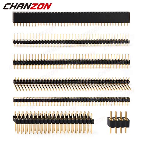 Male Female 2 54mm Pitch Header Pins Socket Single Double Row Connector