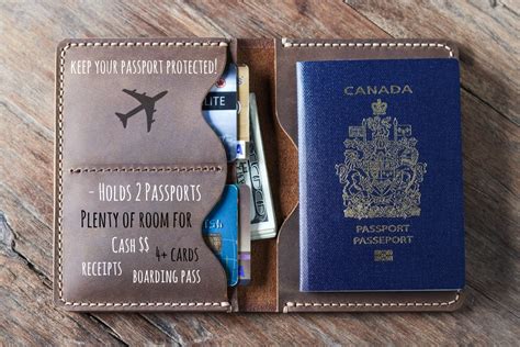 Travel Wallet | Personalized Leather Passport Holder