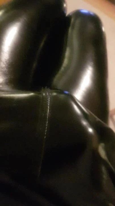 Qucik Jerk Inside My Pvc Leggings Gay Man Porn Xhamster