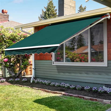 Outsunny Green Retractable Awning 3 5 X 2 5m Wilko