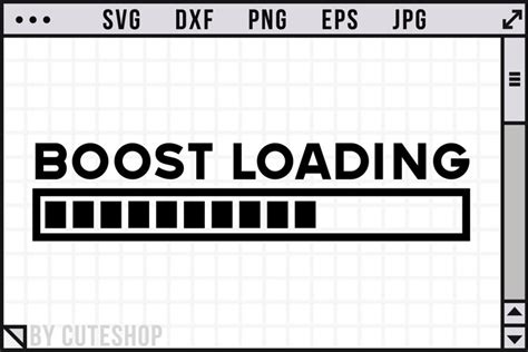 Boost Loading Sticker Car Decal Svg