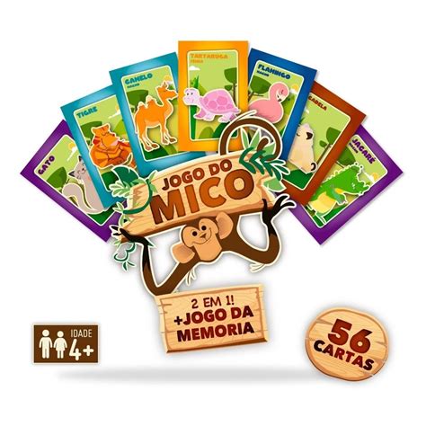 Jogo De Cartas Mico 2 Em 1 Memória Pais Filhos Original você encontra