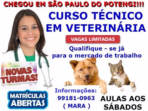 Potengi Publicidade Novas Turmas Para O Curso T Cnico Em Veterin Ria