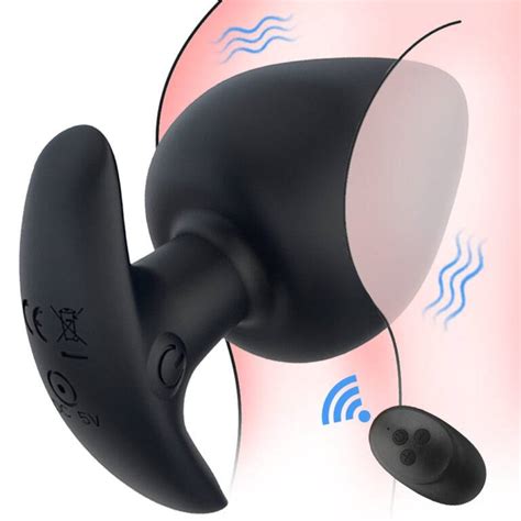 Vibrador Plug Anal Estimulador Choque Elétrico Duplo Controle Remoto