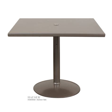 Solid Aluminum Table Hauser Site Furniture