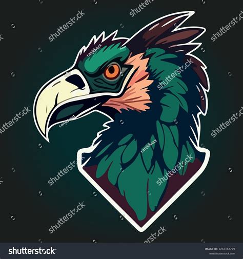 Vulture Face Mascot Esport Logo Vector Stock Vector Royalty Free