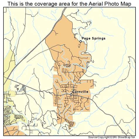 Aerial Photography Map of Cornville, AZ Arizona