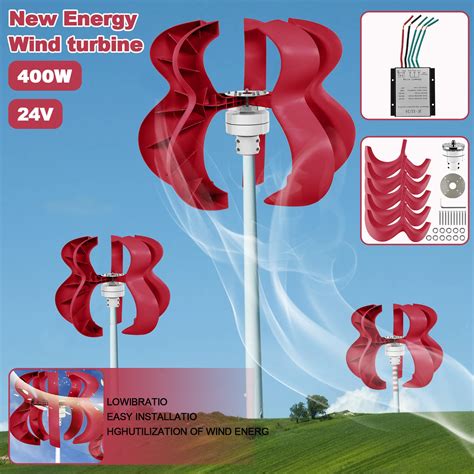 Buy Tangnade Household Tools 400W DC 24V 5 Blades Gourd Wind Turbine