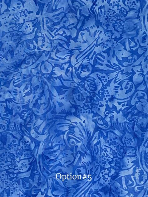 Batik Fabric Blue Batik Fabric Batik By The Half Yard Blue Fabric Fabric By The Half Yard Etsy