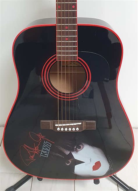 Rare Washburn Ps B Kiss Paul Stanley Signature Acoustic Reverb