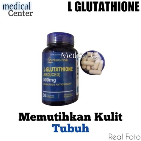 Jual Puritans Pride L Glutathione 500 Mg L Glutathion 30 Kapsul Reduce