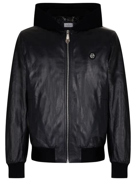 Куртка кожаная от PHILIPP PLEIN за 175 450 рублей со скидкой 50% (цвет ...