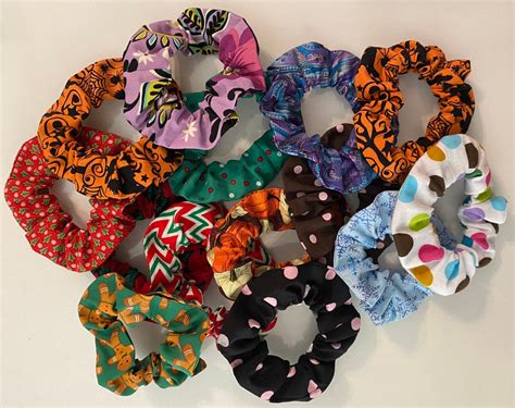 Handmade Hair Scrunchies Etsy