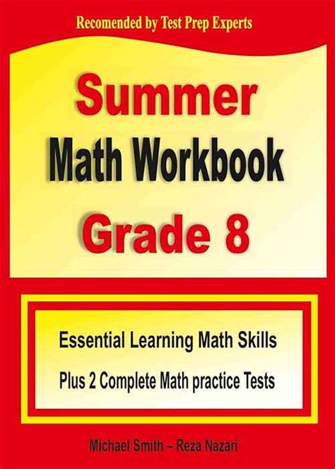 Summer Math Workbook Grade 8 Essential Learning Math Skills Plus Two