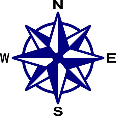 Cute Compass Rose Clip Art