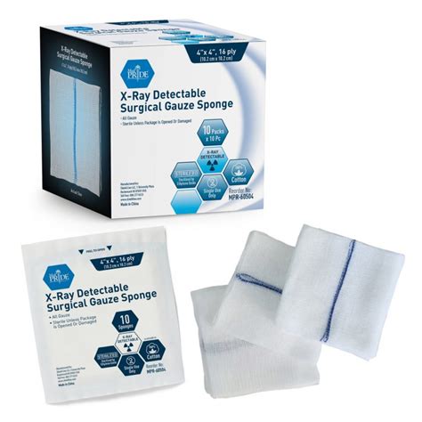 X Ray Detectable Surgical Gauze Sponges Medpride