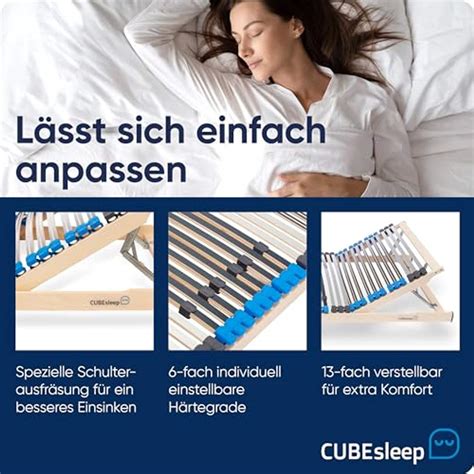 Cubesleep Zonen Lattenrost Pure Eco K Leisten Im Lattenrost X