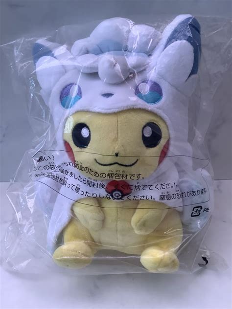 ポケモンセンターアローラロコン ポンチョのピカチュウぬいぐるみポケットモンスター｜売買されたオークション情報、yahooの商品情報を