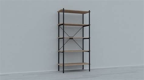 3D Model Shelving VANDBORG 5 Jysk VR AR Low Poly CGTrader